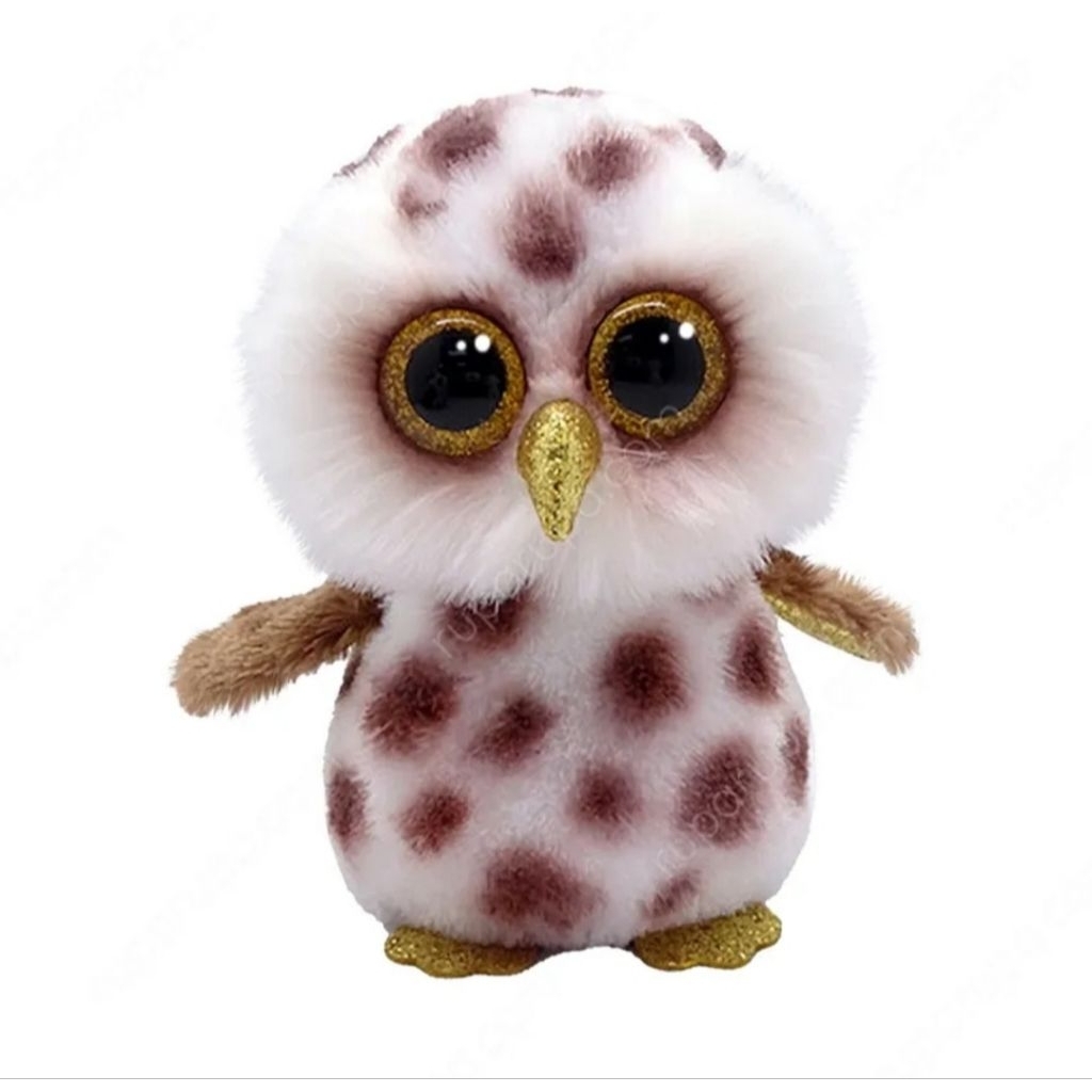 Ty Beanie Boos Boneka Hewan Spotted Owl Reguler Ty95333