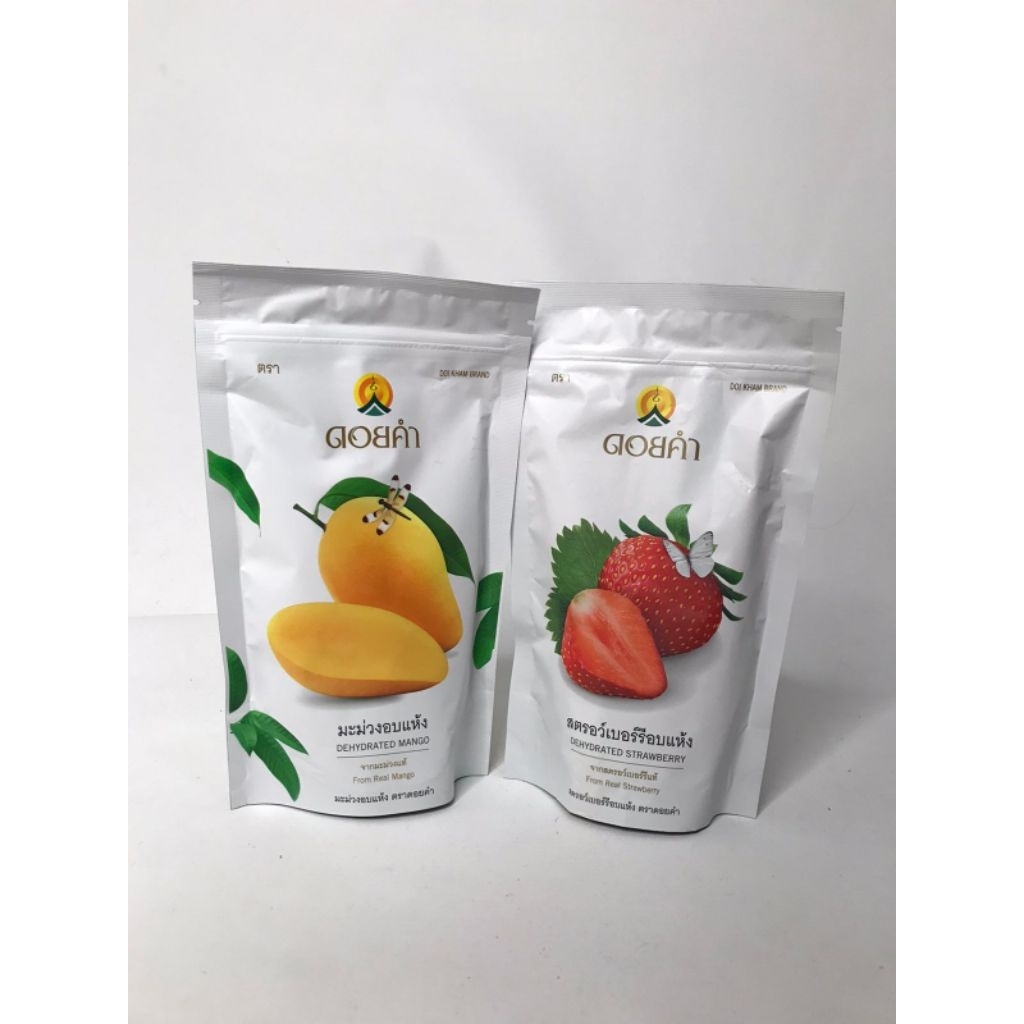 

Dehydrated Mango & Strawberry Manisan Buah Kering Asli Thailand
