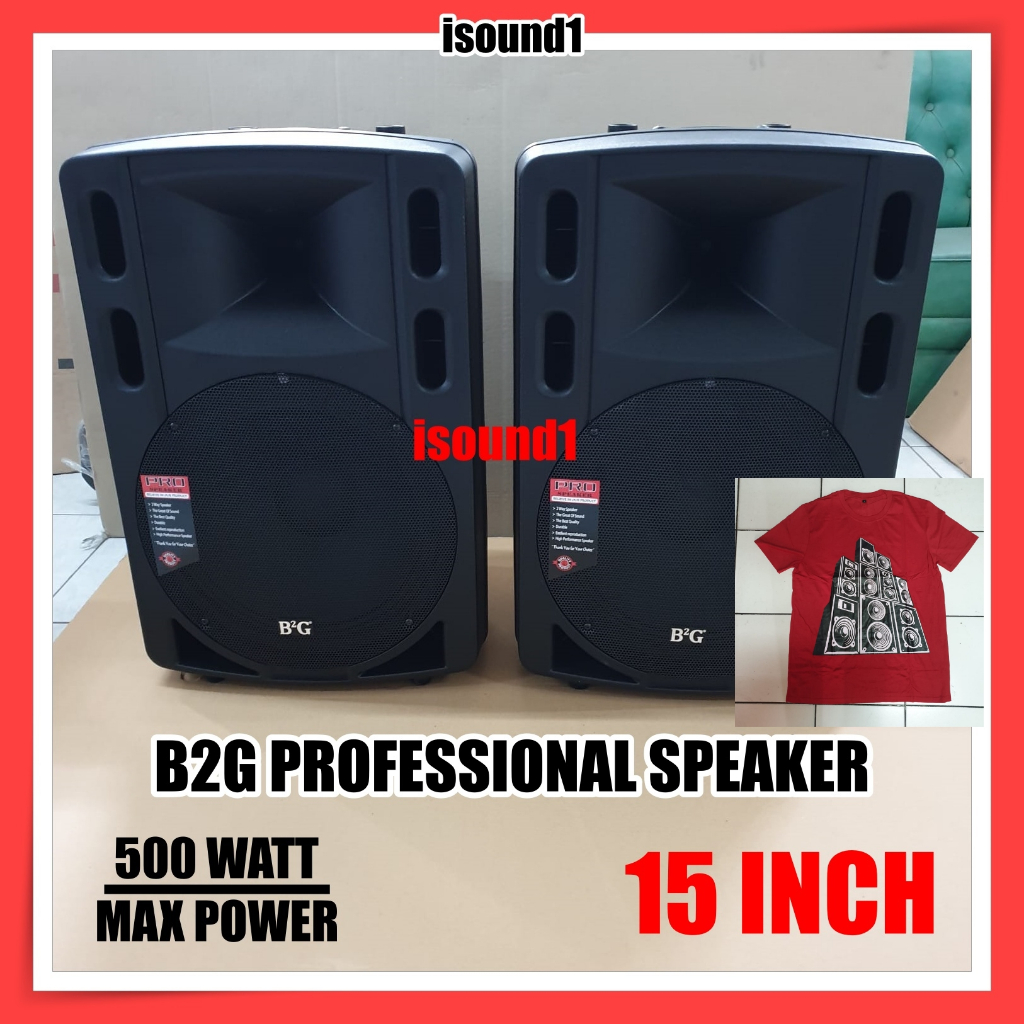 SPEAKER PASIF B2G 15 INCH 15INCH 15 IN BOX FIBER MONITOR SUARA MANTAP