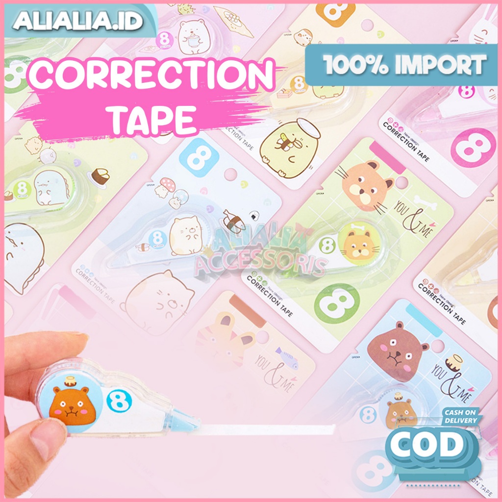 

Correction Tape Mini Tipe X Roll Pita Koreksi Alat Tulis Perlengkapan Sekolah Aesthetic
