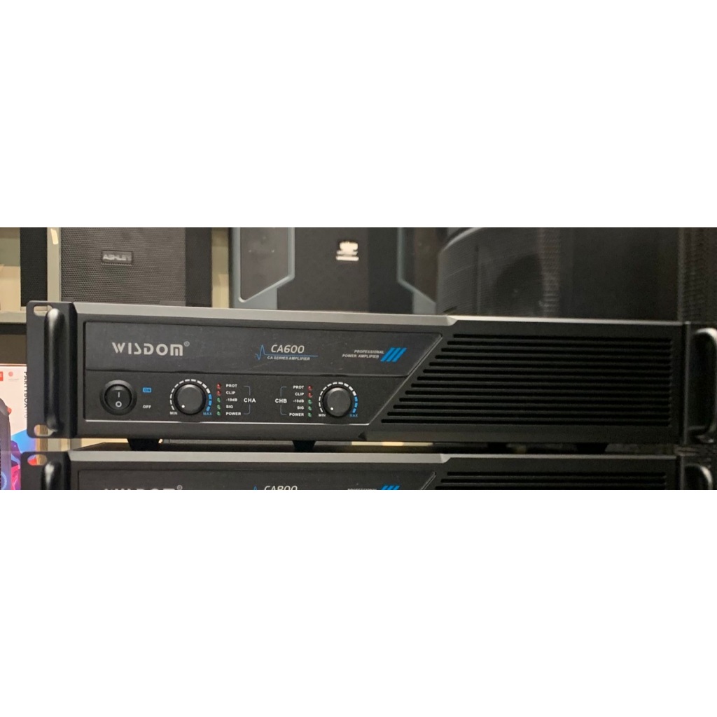 Wisdom CA600 2-channel Power Amplifier Wisdom CA-600800 - Original Wisdom Amplifier