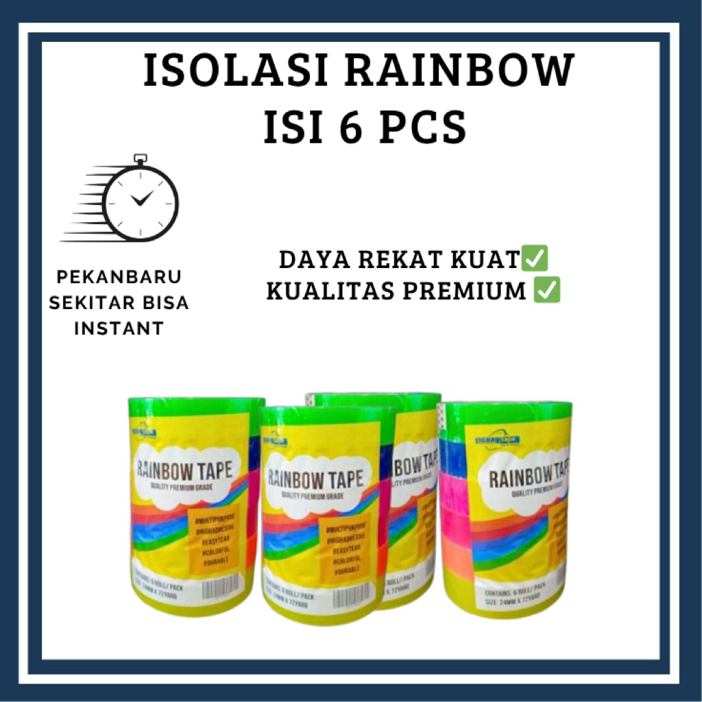 

isolasi berry rainbow tape