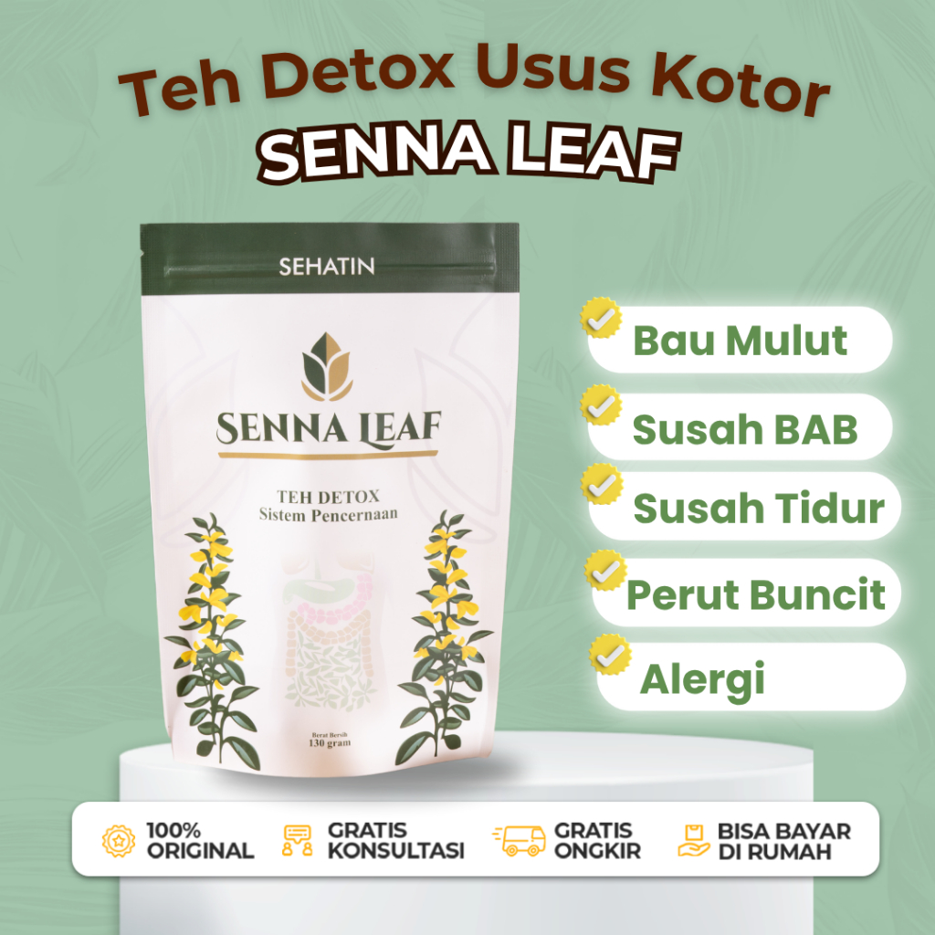 

Senna Leaf Herbal Tea Original Teh Detoks Usus