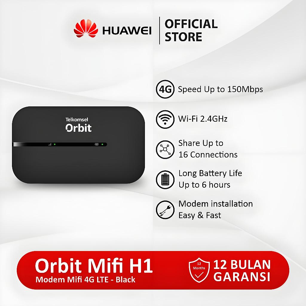 【4G】Huawei WIFI MODEM MIFI HUAWEI E5576 4G LTE E5576 UNLOCK ALL OPERATOR HUAWEI E5576 WARNA HITAM / 