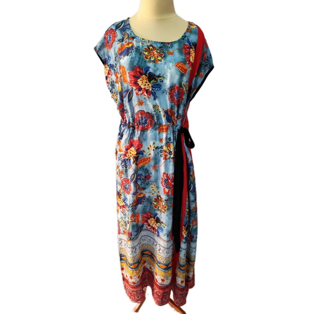 Long Dress Jumbo tali serut sifon