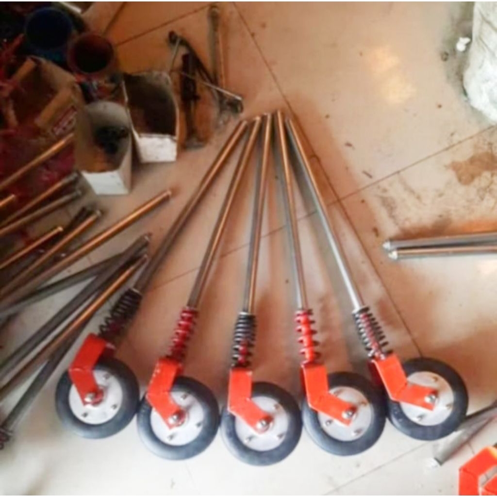 Roda gletrek/Roda belakang gletrek/Roda gerobak dorong somay