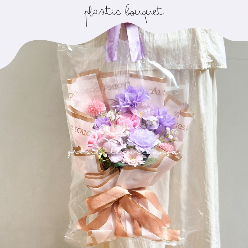 

1 PCS PLASTIC BOUQUET KANTONG BUKET PLASTIK ARTIFICIAL FLOWER BAG