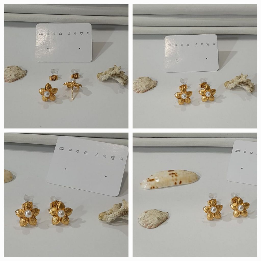 anting wanita/anting bunga emas /anting tusuk