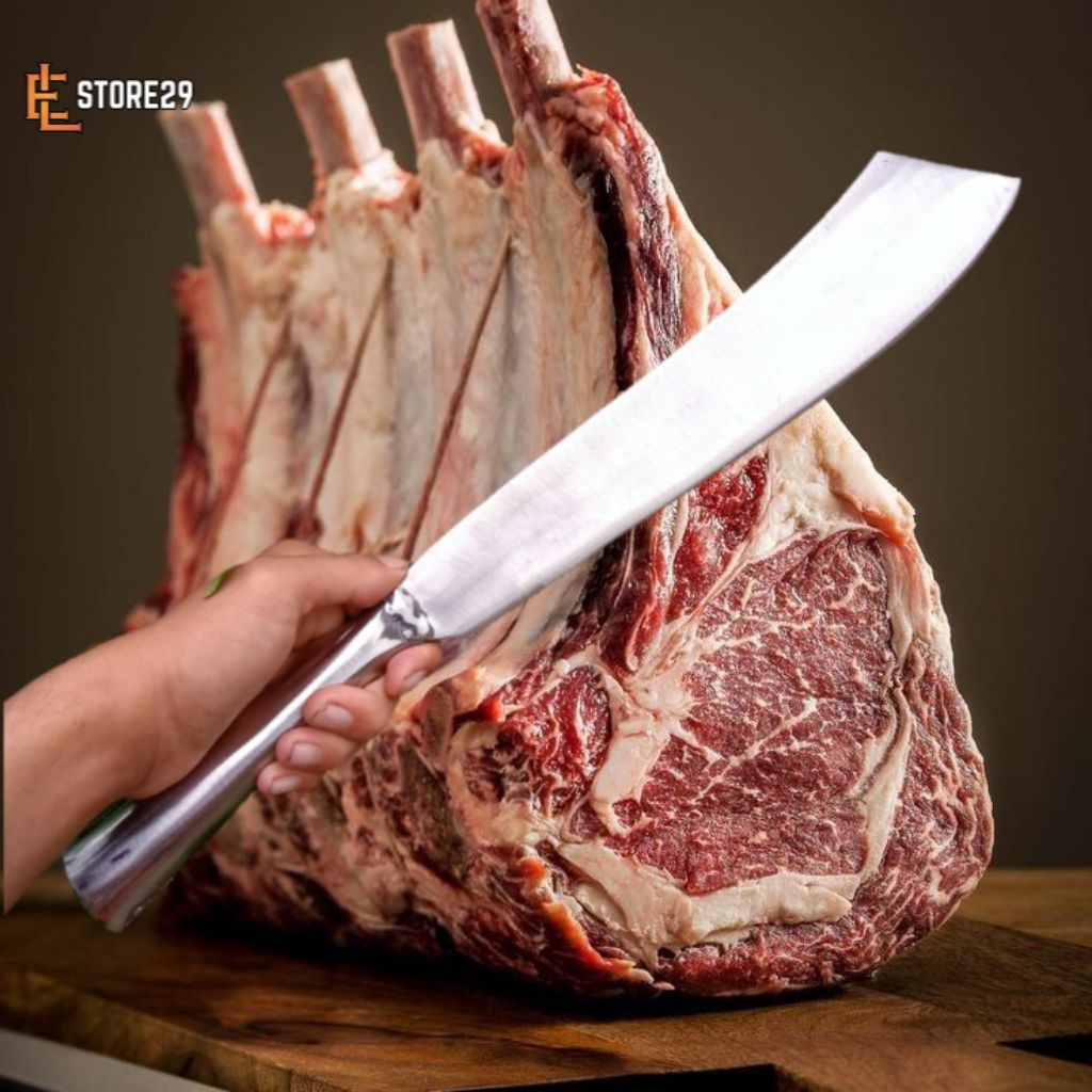 pisau daging baja super tajam