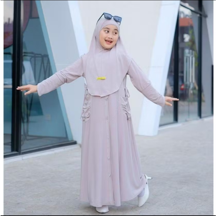 GAMIS ANAK PEREMPUAN KALUNAKIDS REPERENSI USIA 5-6-7-8-9-10-14 THN/ 2 SERIAN WARNA HITAM PUTIH