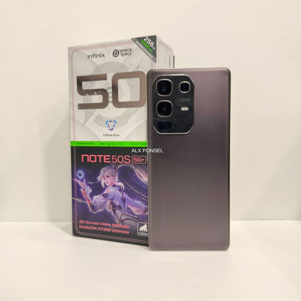 INFINIX NOTE 50s 5G+ 8/256 SECOND FULLSET ORI