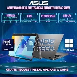 ASUS Vivobook 14 Flip TP3407SA OLED Intel Ultra 7-256V