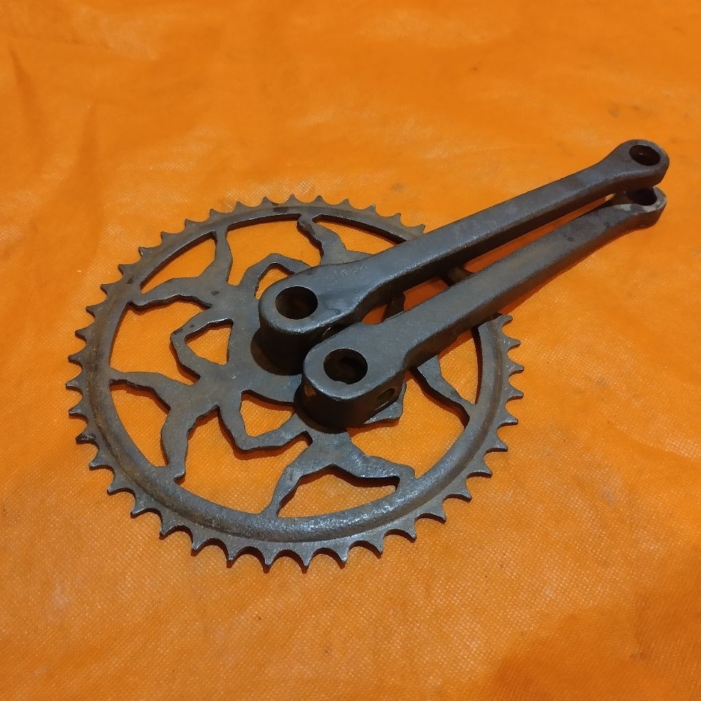 Gear crank sepeda onthel basikal tua The Humber England original
