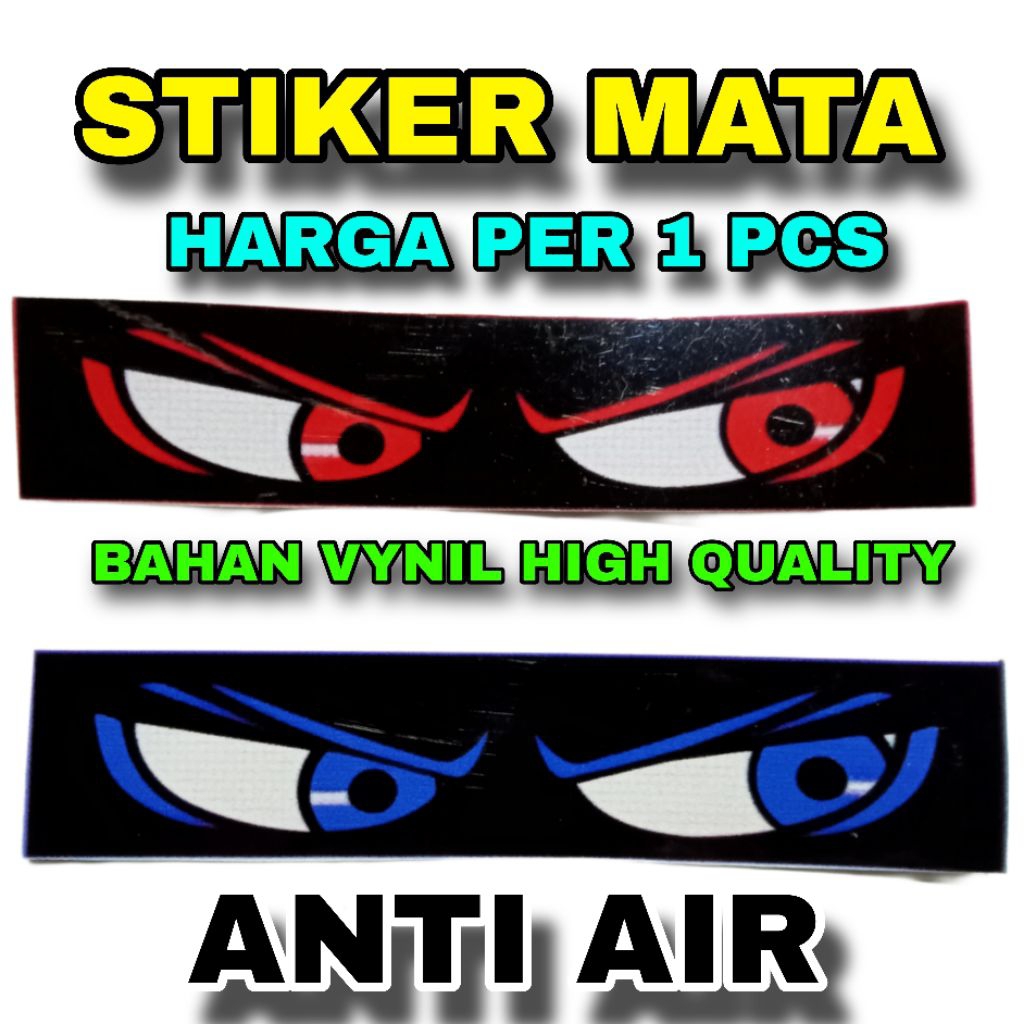 

STIKER MATA 1 PCS BAHAN VYNIL HIGH QUALITY(ANTI AIR)