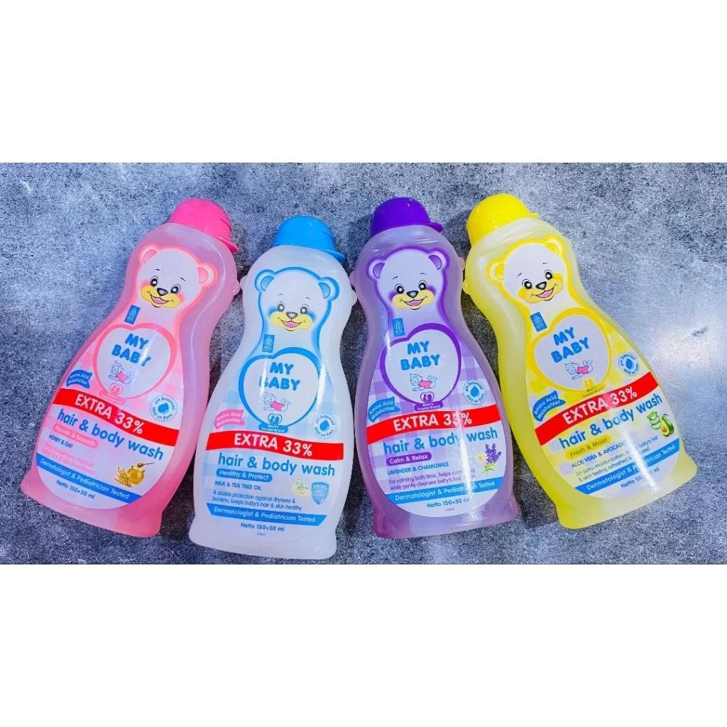MY BABY Hair Body Wash - Sabun Mandi Cair Sabun Bayi 150+50ml