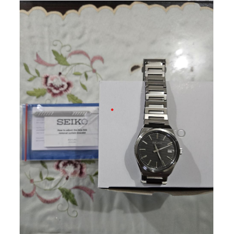 Jam Tangan Seiko Classic SUR557P1 Stainless Steel Strap Second Grs Panjang