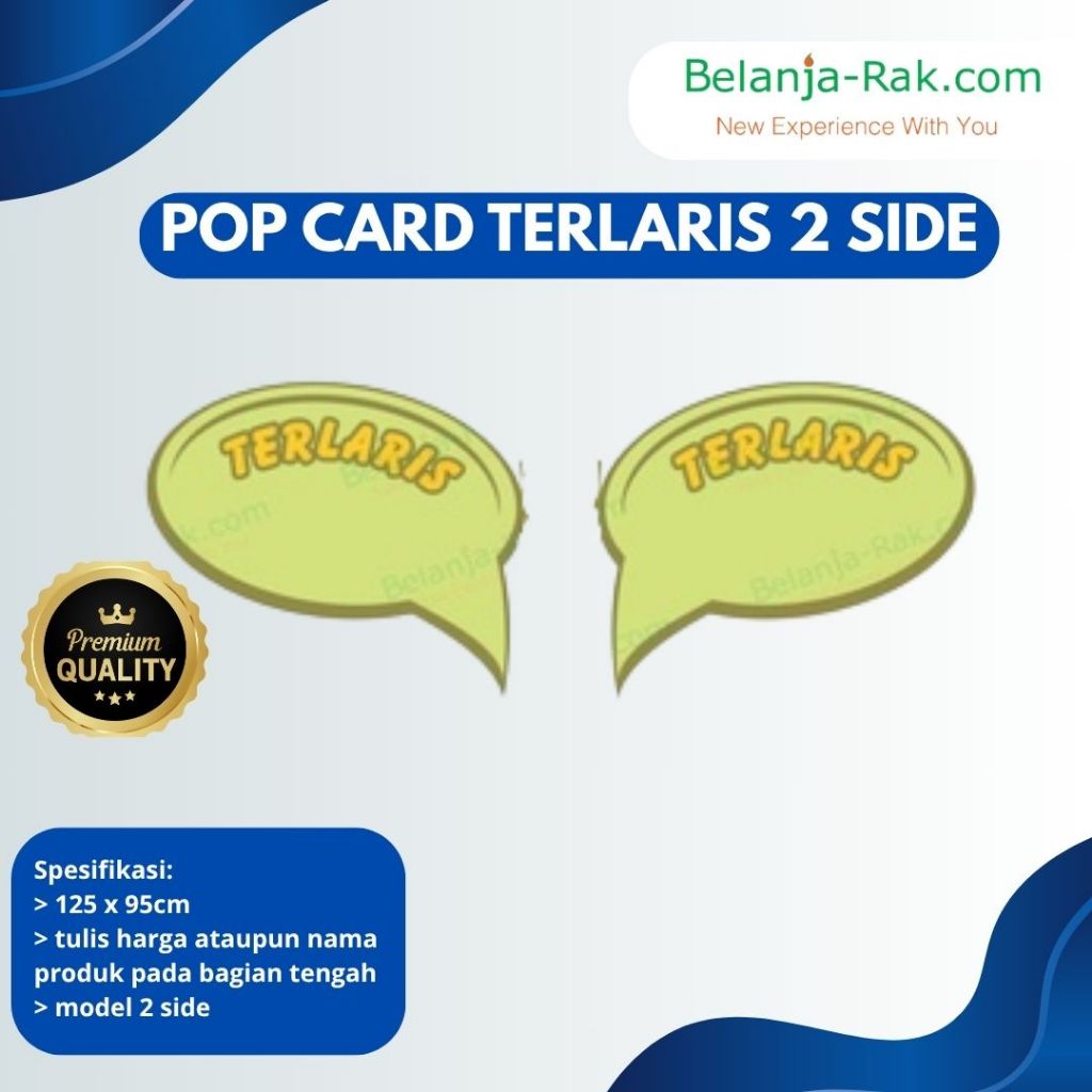 

Pop Card 2S TERLARIS Popcard Kertas 2 Sisi 1 Pack isi 20pcs
