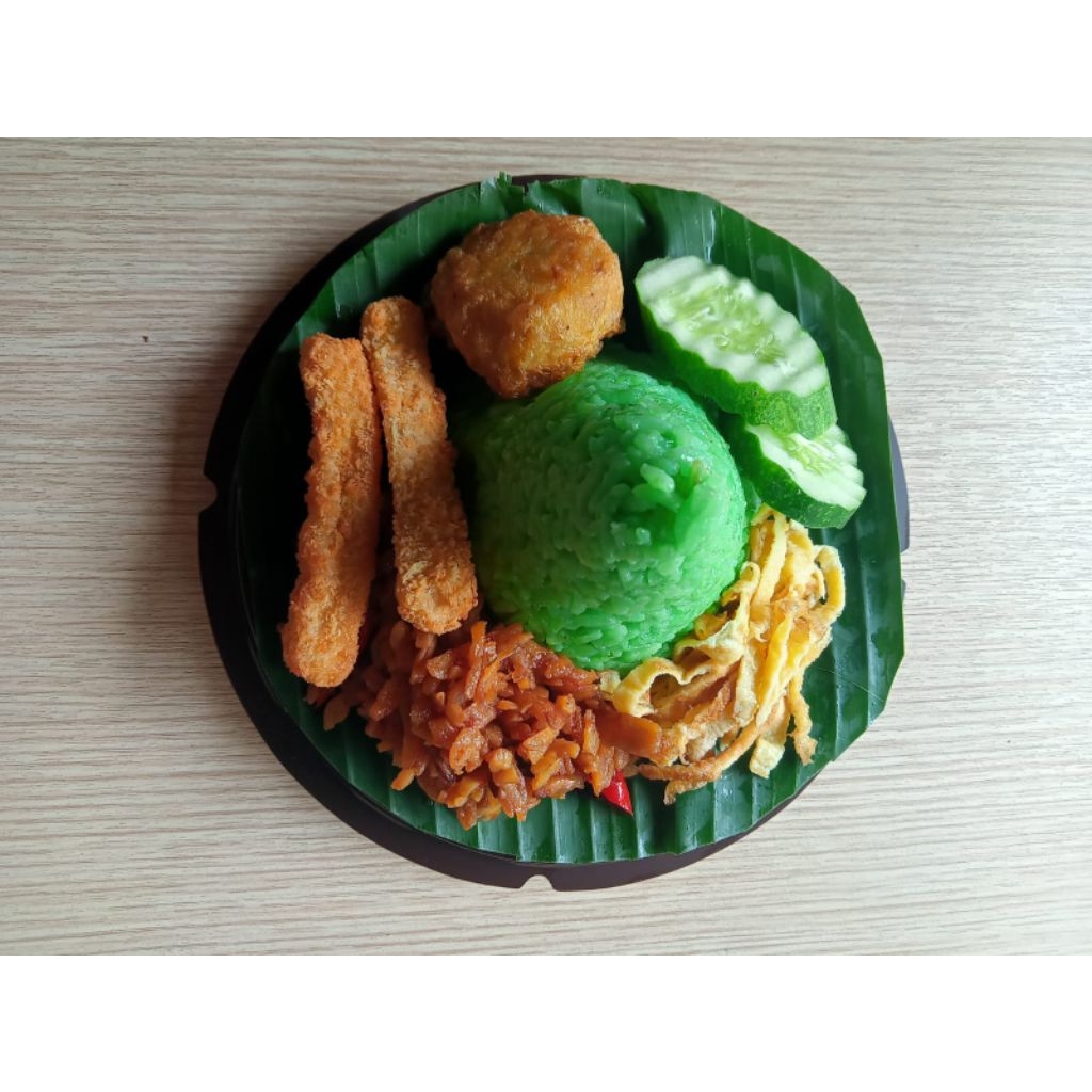 

Tumpeng Mini Nasi Hijau Paket A