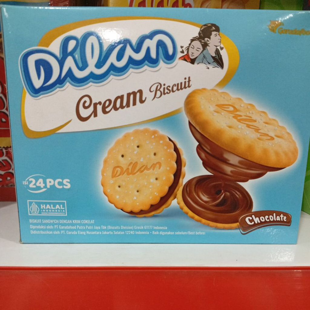 

Dilan cream biscuit chocolate isi 24pcs
