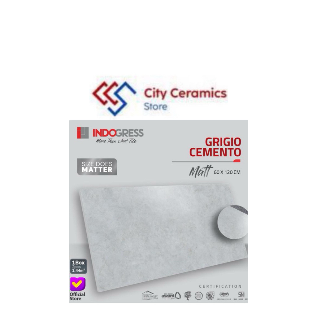 INDOGRESS GRIGIO CEMENTO 60x120