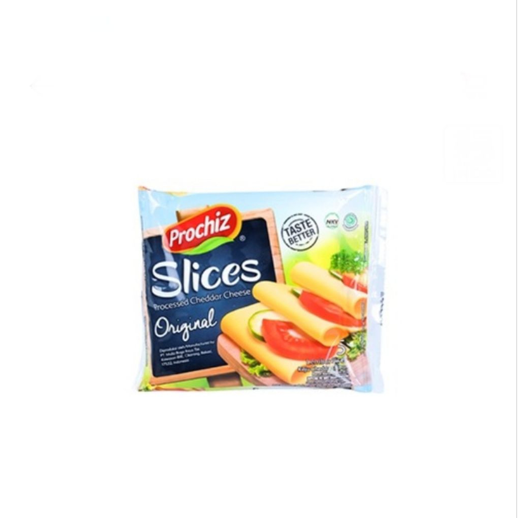 

prochiz keju cheddar slice 5's 85 gram