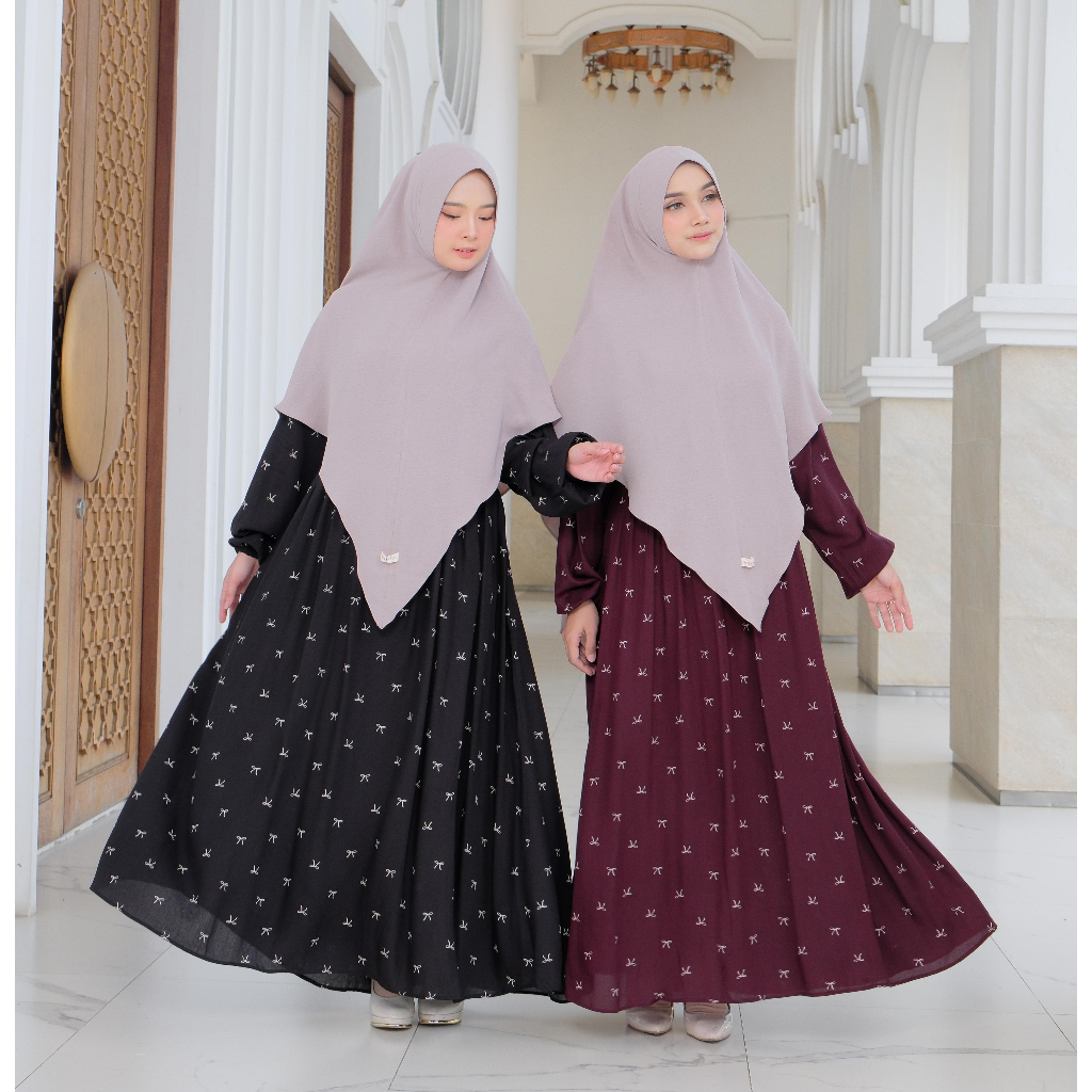 gamis premium luna | ayuri | gamis rayon | busui | gamis jumbo|atelier angelina |ditsy | le khari