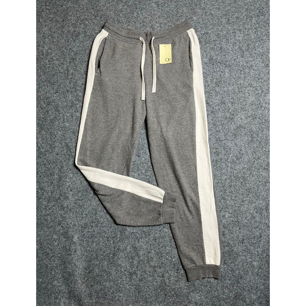 Celana Jogger Abu Putih Pria Wanita