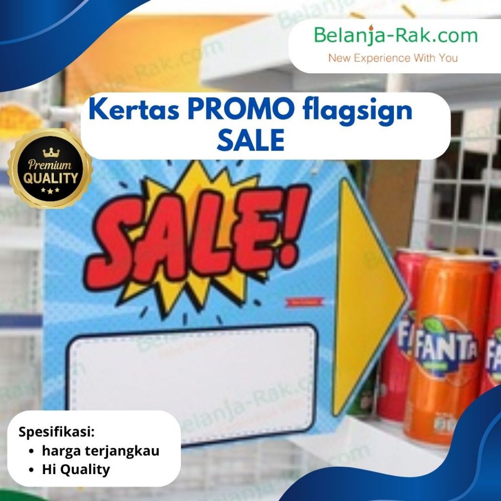 

Flagsign SALE (Horizontal) Kertas Promosi 1 Pack isi 6lembar