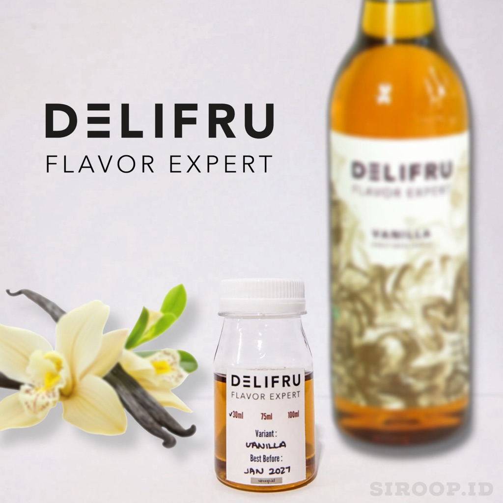 

Delifru Vanilla Syrup Repack 30ml 75ml 100ml