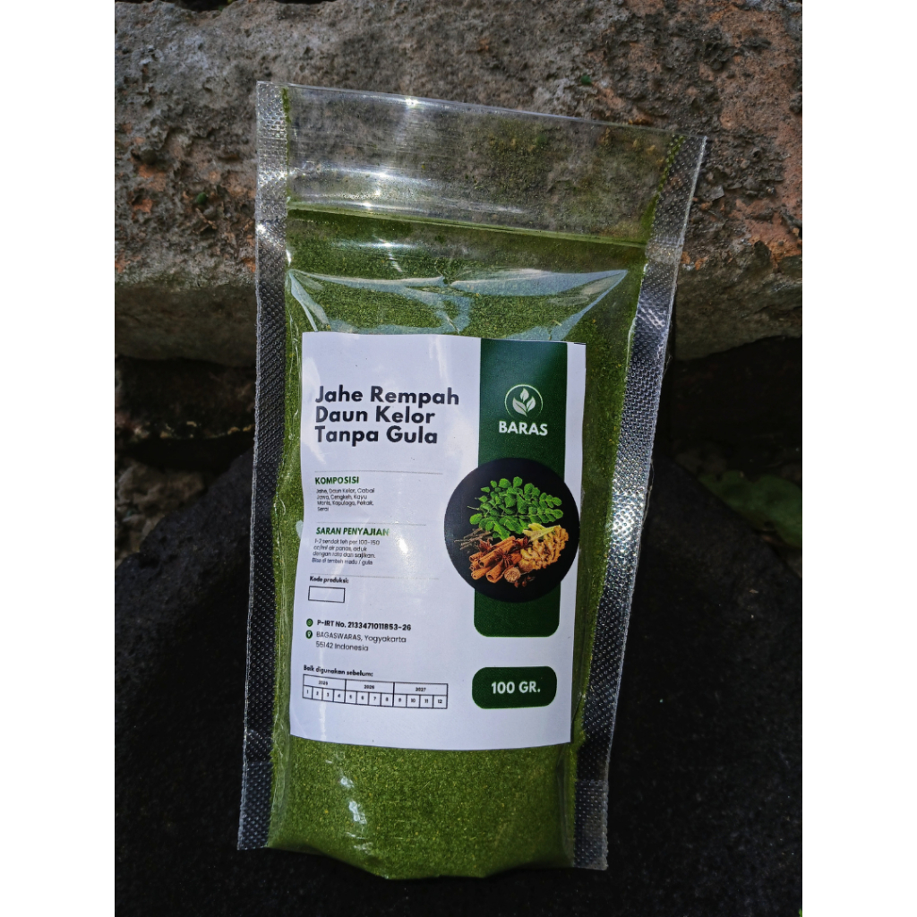 

Jahe Rempah Daun Kelor Tanpa Gula 100g - Baras