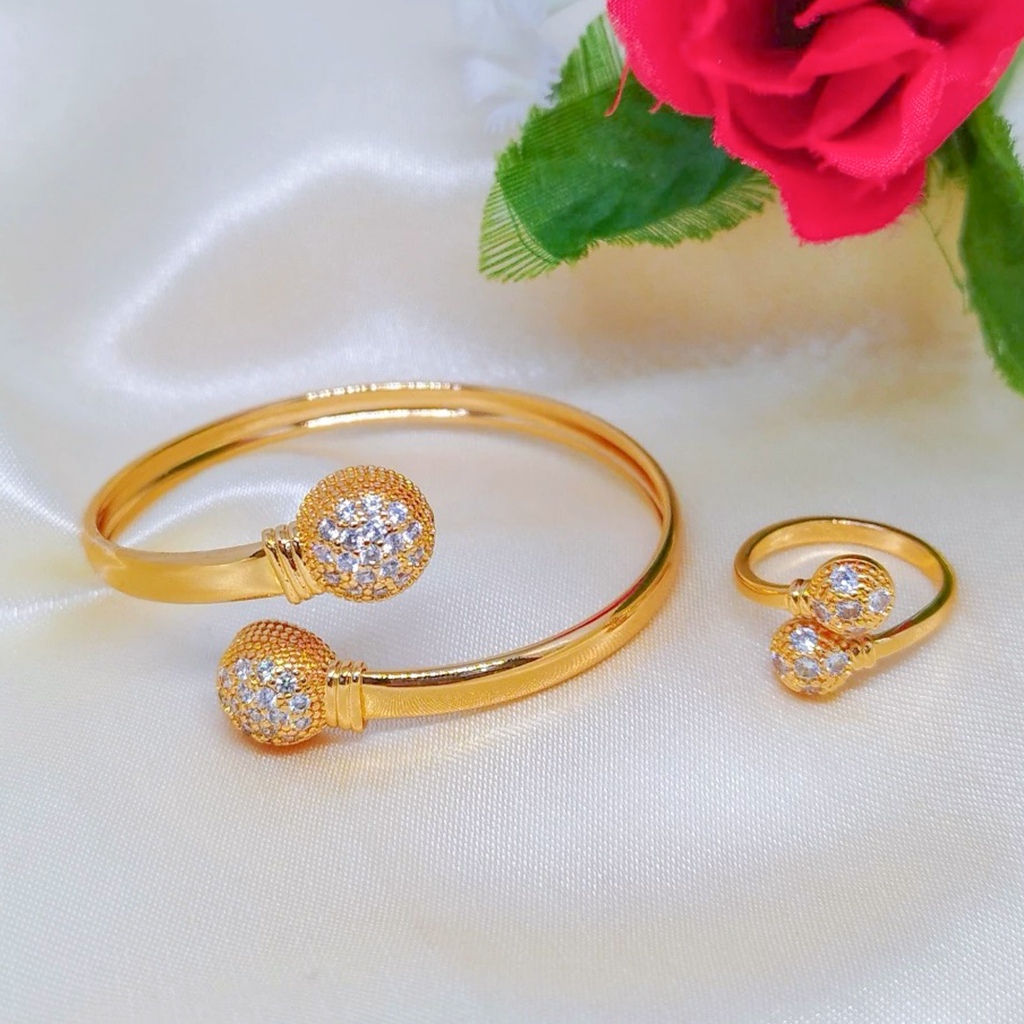 Gelang Bangle Bola Dewasa Gratis Cincin 18k Xuping