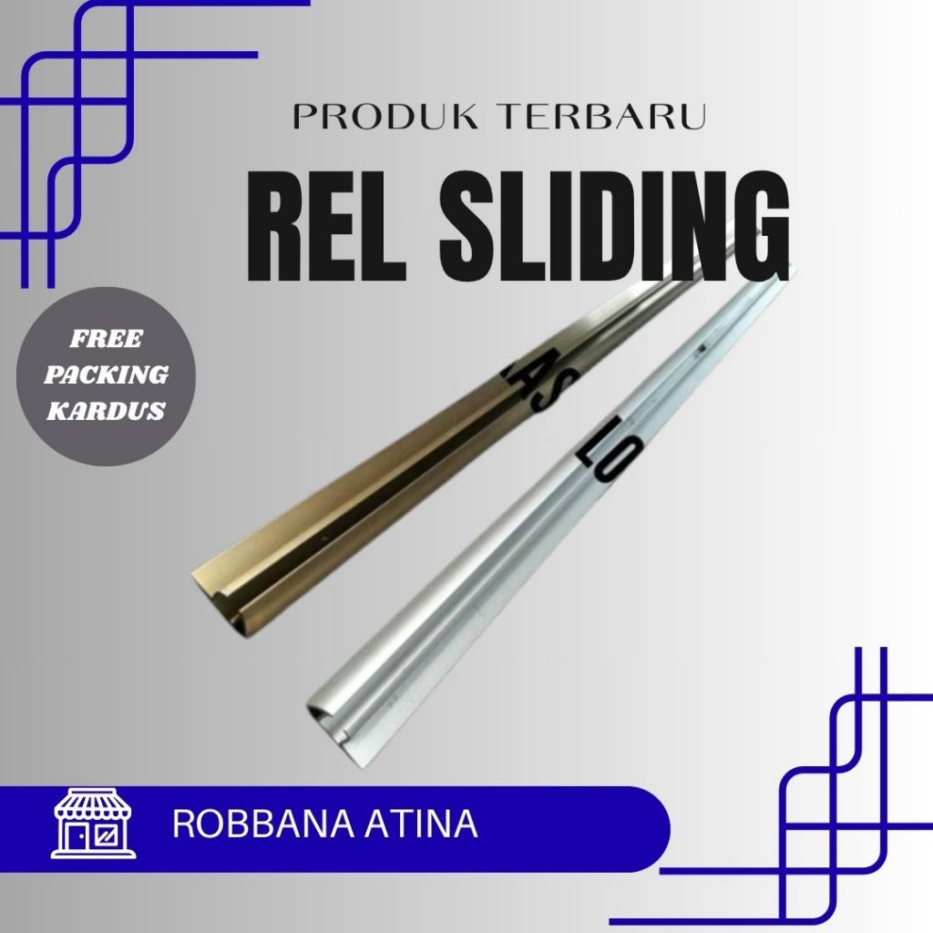 Rel sliding lemari HPL