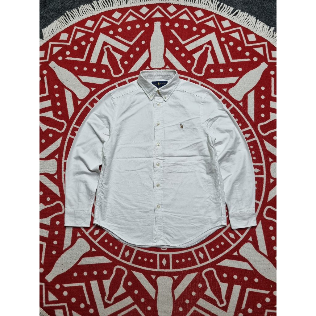 Kemeja putih oxford polo ralph lauren anak lengan panjang