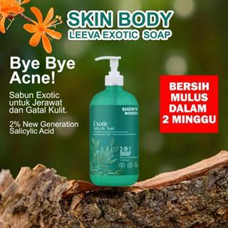 (PROMO) Leeva Sabun Exotic Acne 250ml - Sabun Cair Mandi Kulit Sensitif, Mengatasi Jerawat & Panu, M