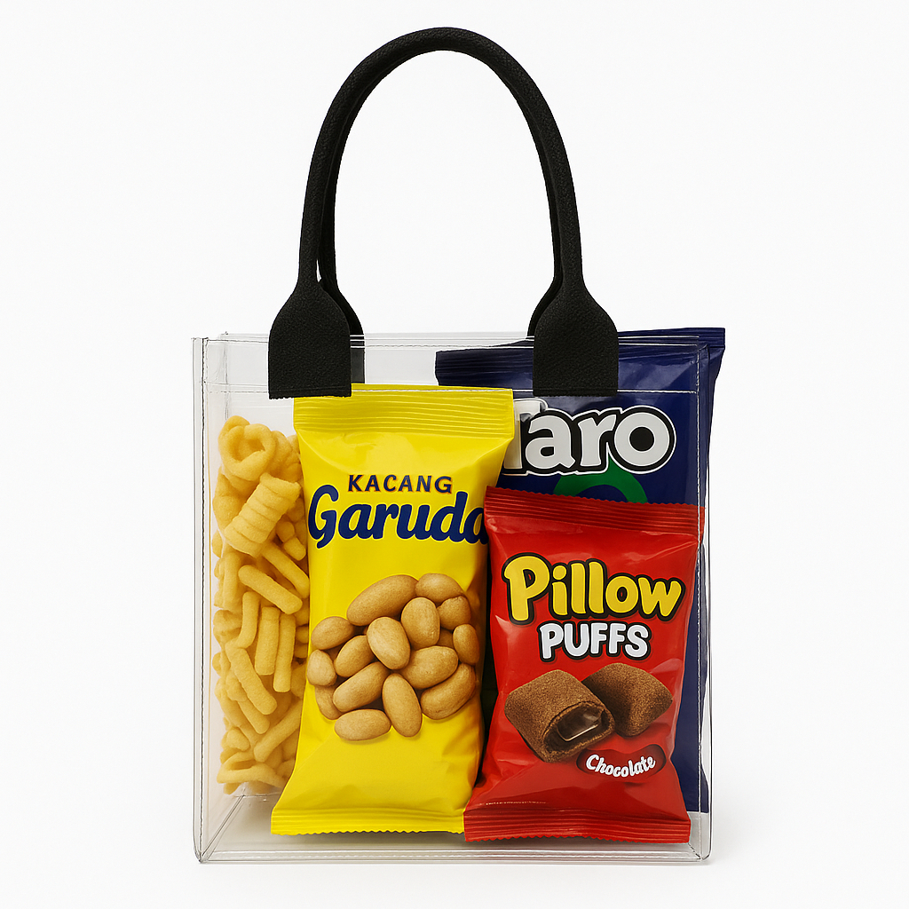 

tas mika SAKURA bening tas mika SAKURA BENING size P.25xL.10xT.20 cm