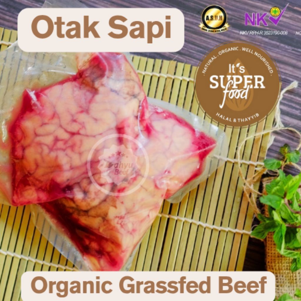 

Otak Sapi Organic Grassfed Beef Wahyu Beef | Certified Organic | Premium Local Beef | Premium Organic Grassfed Beef