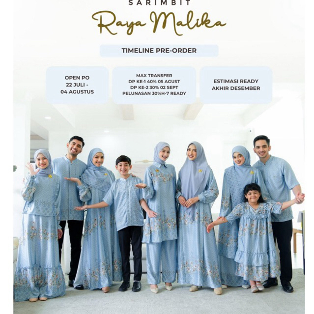 PO MALIKA SERAGAM LEBARAN 2026 SARIMBIT HASNALIYA