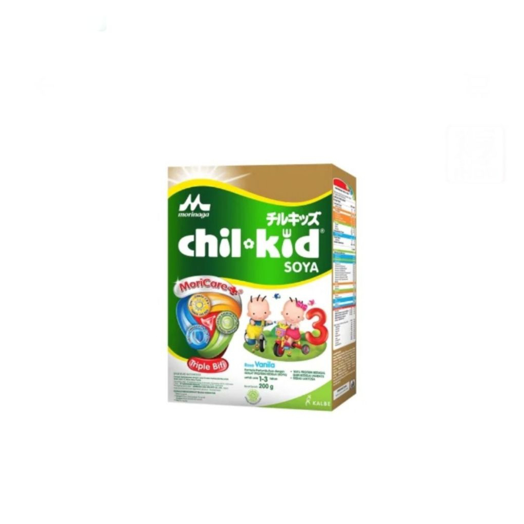 

Morinaga c/kid susu pertumbuhan 3 soya vanilla box 200 gram