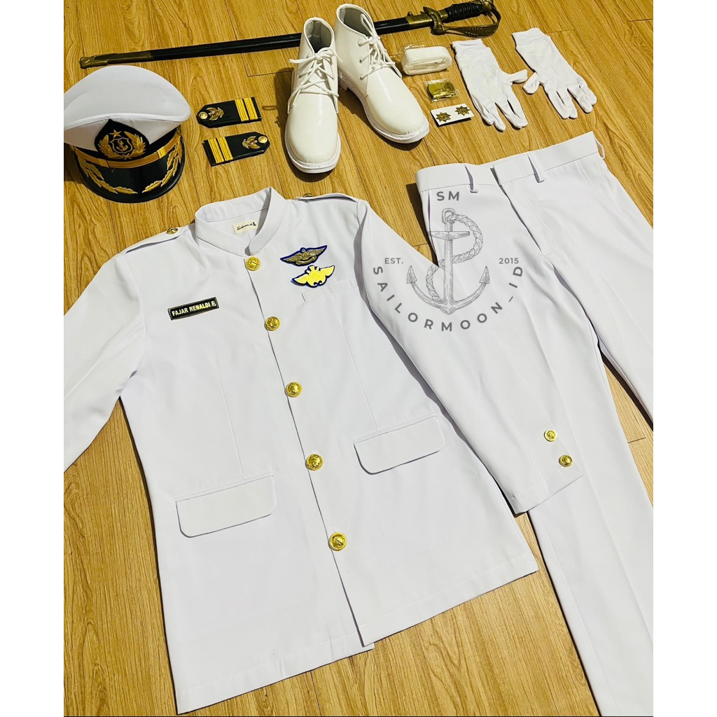 JAS NIKAH PELAUT WEDDING JAS SAILOR SERAGAM PERNIKAHAN PELAUT JAS WISUDA PELAYARAN JAS PDUB JAS PDU 