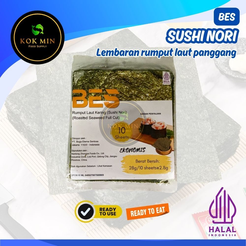 

Sushi Nori (China) / Rumput Laut Panggang / Roasted Seaweed - 10 lembar