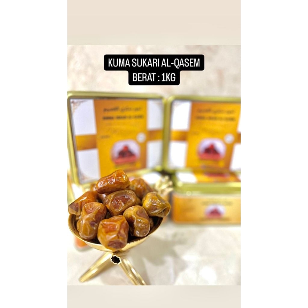 

kurma Sukari Alqasim kemasan Kaleng 1 KG