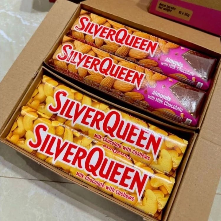 

Silverqueen Meds/Almond 55gr Isi 10pcs Exp 2026