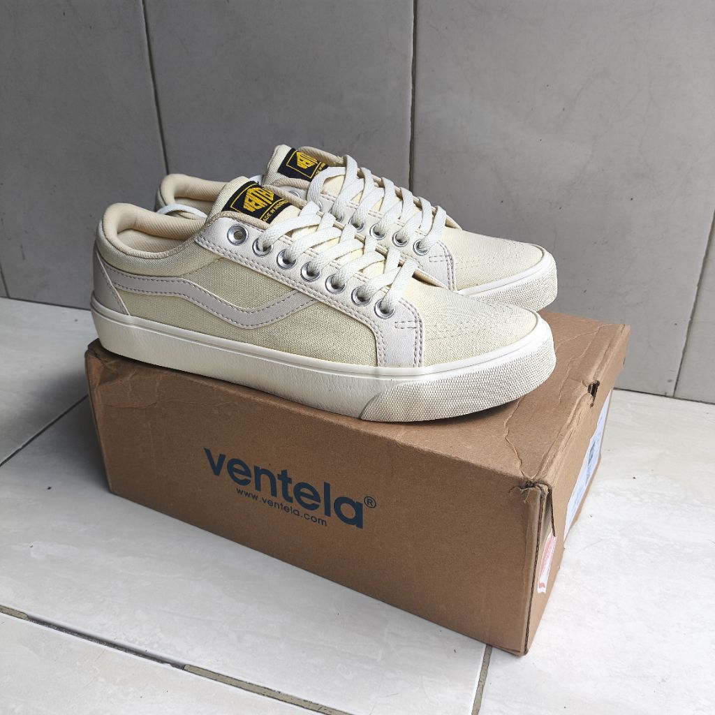 Sepatu Ventela Republic Low Putih Cream Baru Bukan Second