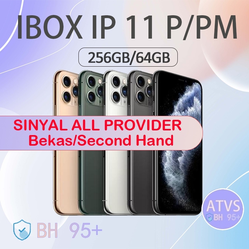 IBOX IP 11 PRO/PRO MAX 256GB/64GB FULLSET MULUS SECOND HAND GOOD CONDITIONS 95+