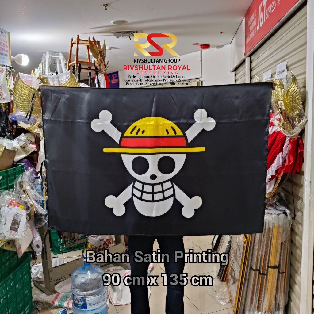 Bendera ONE PIECE Bendera One Piece Berkualitas
