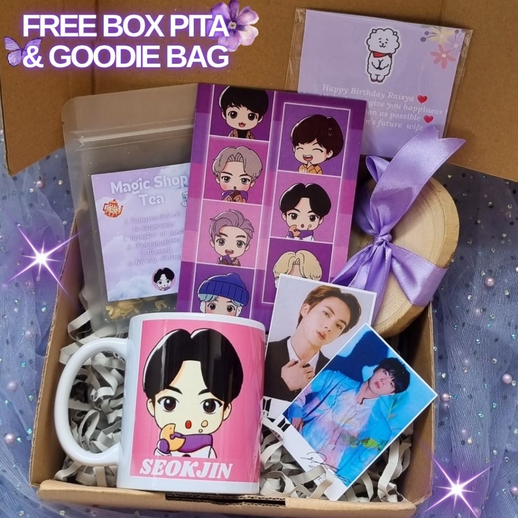 Hampers BTS Kado BT21 / Fankit BTS Hadiah  Mug Kpop