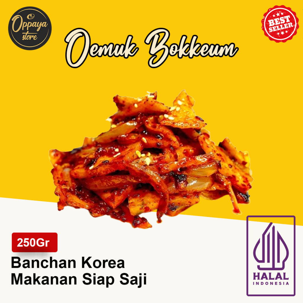 

Banchan Eomuk Bokkeum / 어묵볶음 /Stir-Fried Fish Cake/Odeng Goreng 250Gr