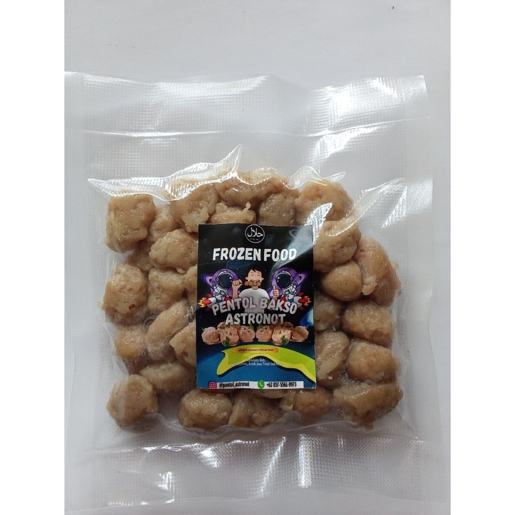 

Pentol Bakso Astronot Mini Daging Sapi & Ayam – Frozen Bakso Siap Masak | Bisa Kuah/Goreng [ISI 35]