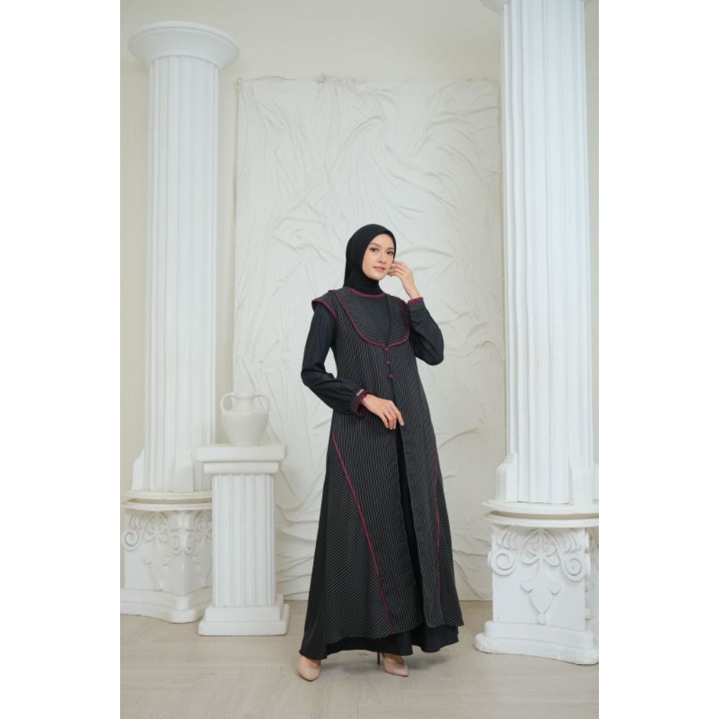 gamis by Amelie✔️ready nouha series by Amelie, gamis motif, gamis salur, gamis remaja, gamis simple