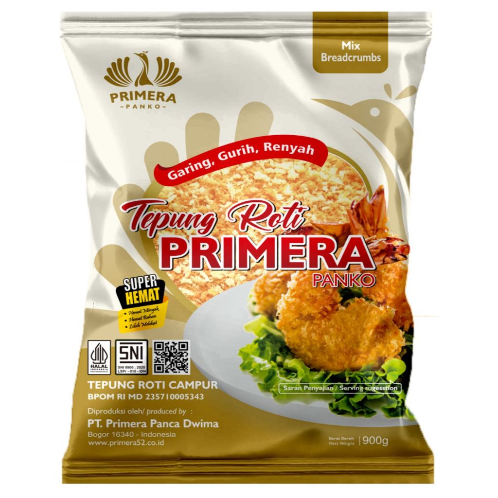 

PRIMERA PANKO Tepung Roti Econo Mix/Campur 900gr